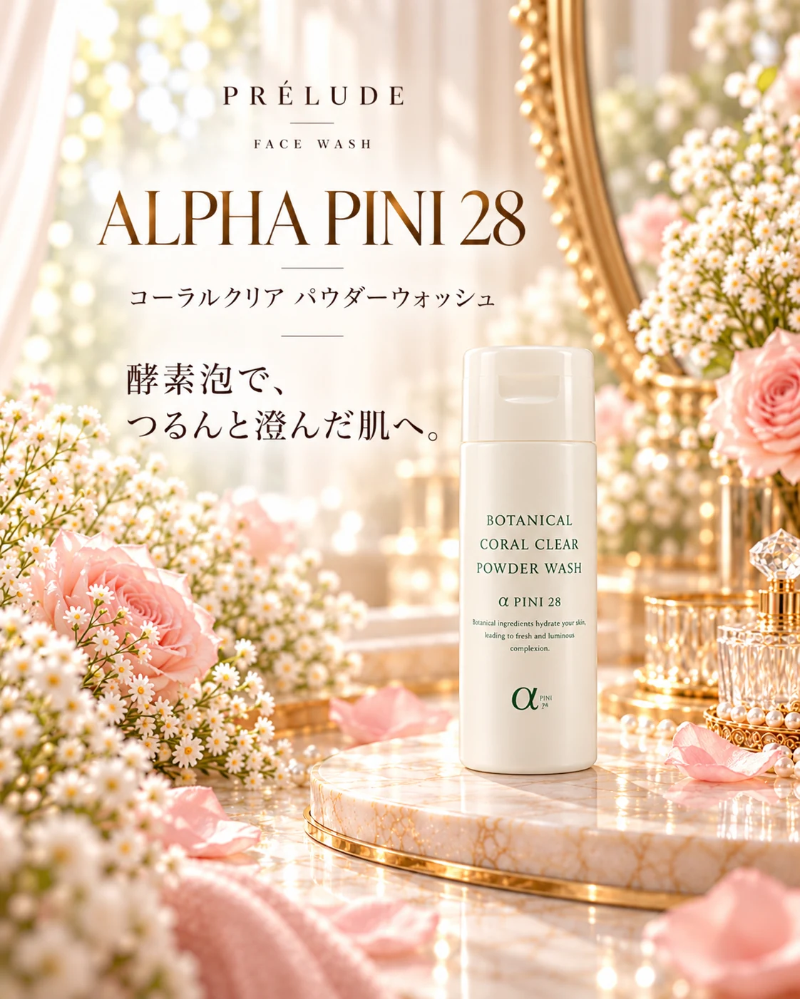 アルファピニ28 コーラルクリア パウダーウォッシュ