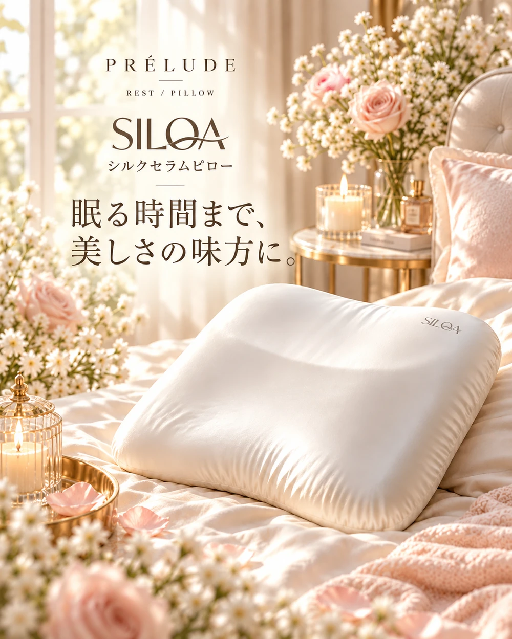 シルクセラムピロー ラージ